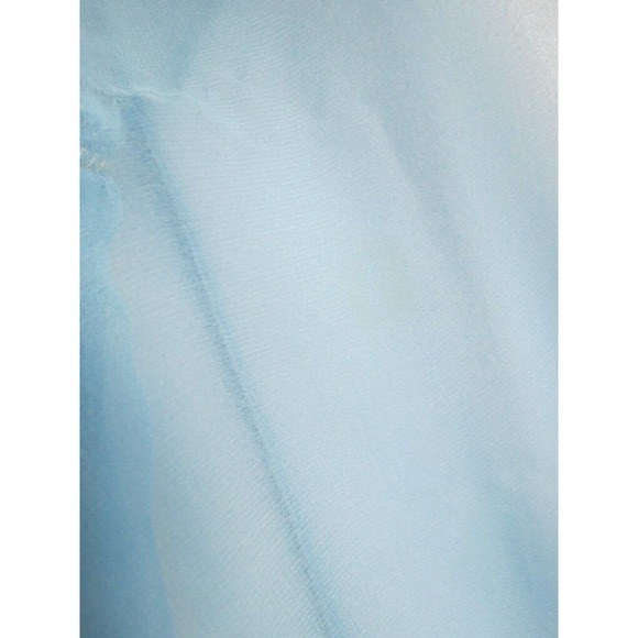Vintage Powder Blue Size 12 Formal Dress Beaded Sheer Sleeves - Picture 5 of 12